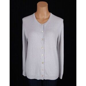 Malo Cashmere Cardigan Size 40 US 8 M Womens Pale Blue Sweater $550